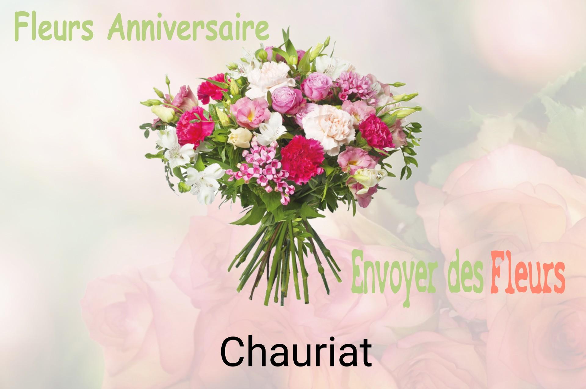Bouquet de fleurs d’anniversaire livré à Chauriat